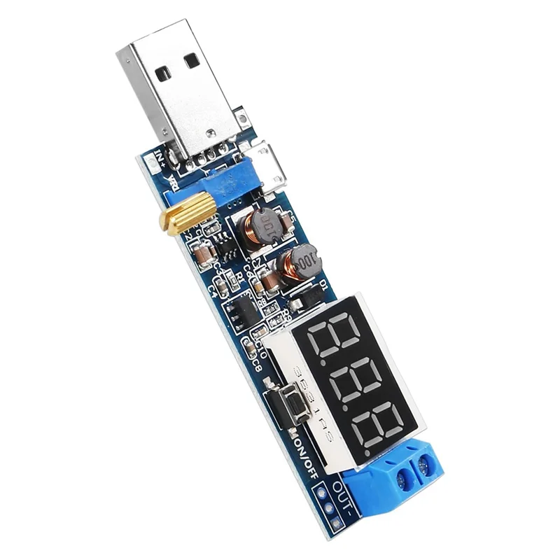 6Pcs USB Buck Boost Converter Kit 3.5V-12V To 1.2V-24V DC-DC Step Up Step Down Power Supply Module Voltage Regulator Set Kit-BEA