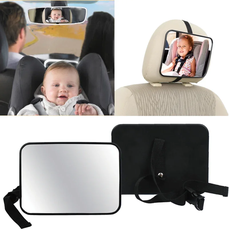 

Adjustable Wide Car Rear Seat View Mirror Baby/Child Seat Car Safety Mirror Monitor Headrest High Quality Car Interior Styling