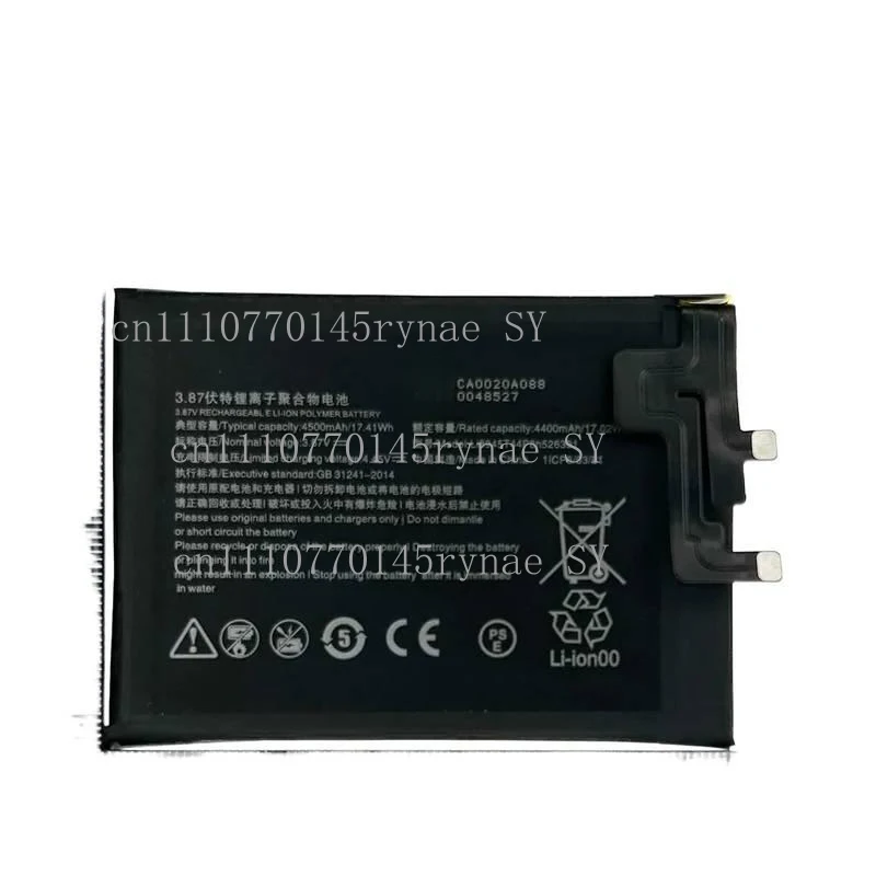 Genuine Li3945T44P8H526391 4500mAh Battery For ZTE Nubia Red Magic 5 , RedMagic 5S 5G , NX659J , Red Devil 5G Batteria