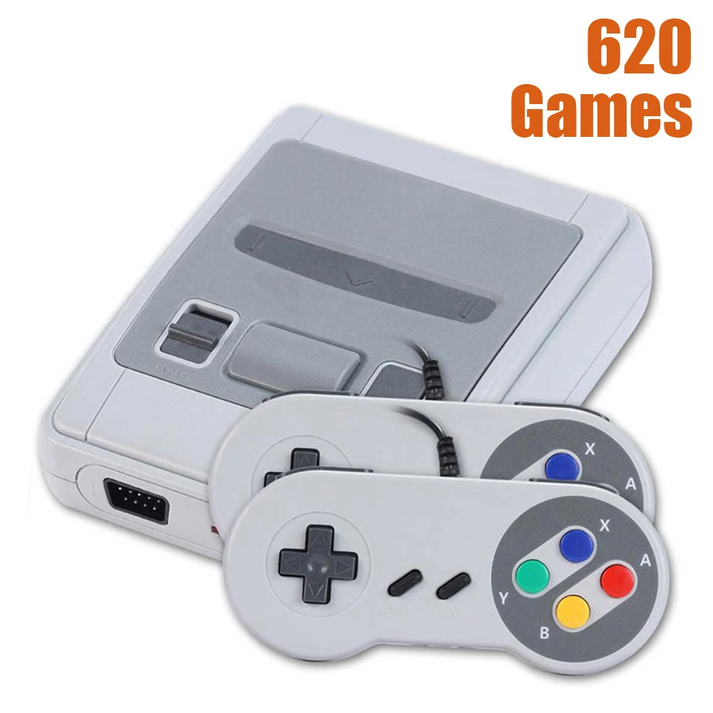 

Mini Classic AV Out TV Video Game Console with 2 Controller Handheld Built-in 620 8-Bit Retro Games