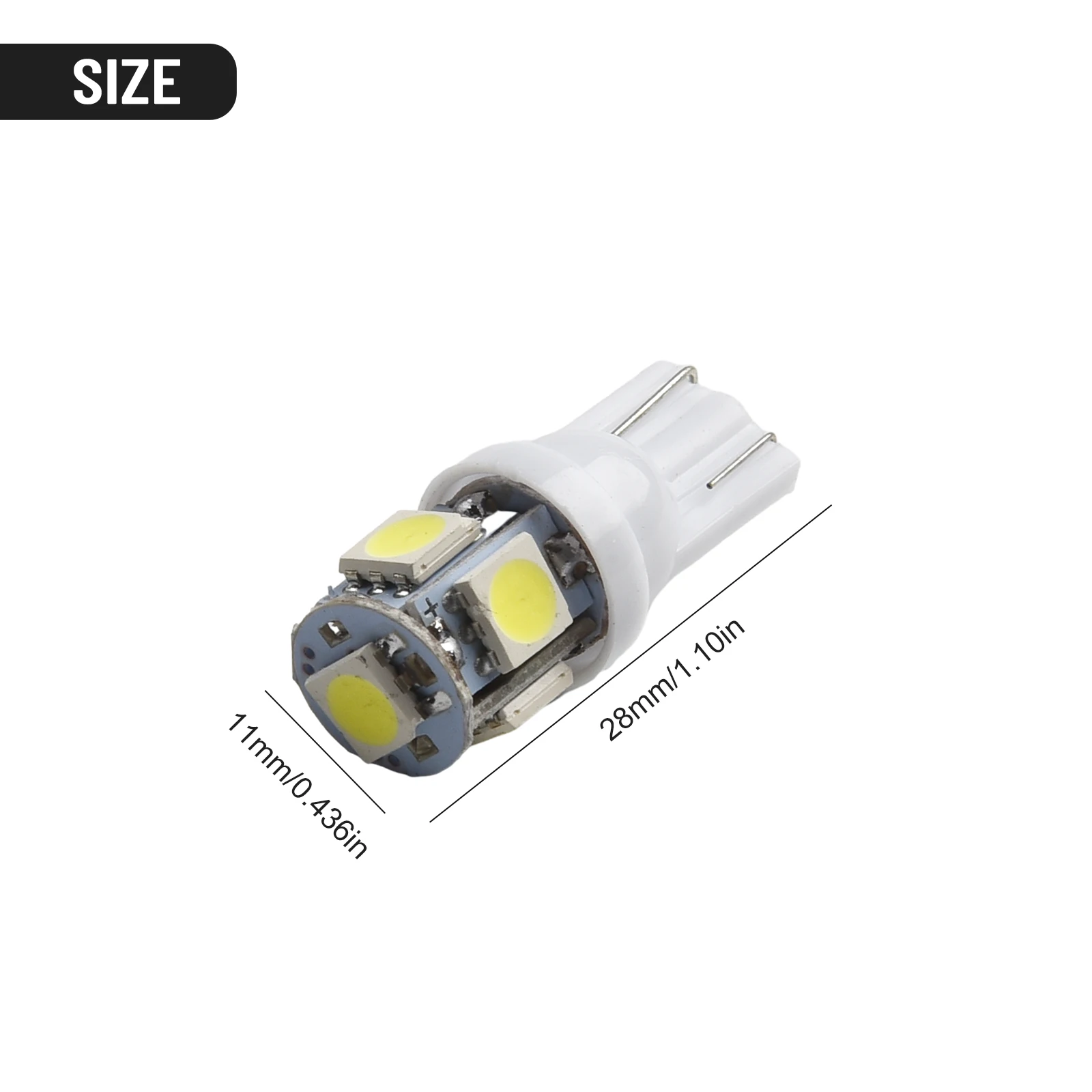 Useful Car Lights Lamp Parts Tail Light Useful 12V 6000K Accessory Anti-vibration Interior LED 5050 5-SMD  Useful