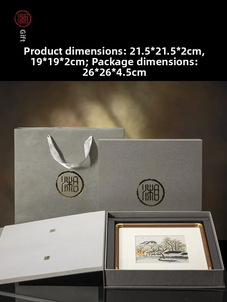 

Xiang Chuan Li Handmade Embroidery Walnut Wood Stand Panda National Treasure Gift Handicrts Regional Folk Art Embroidery