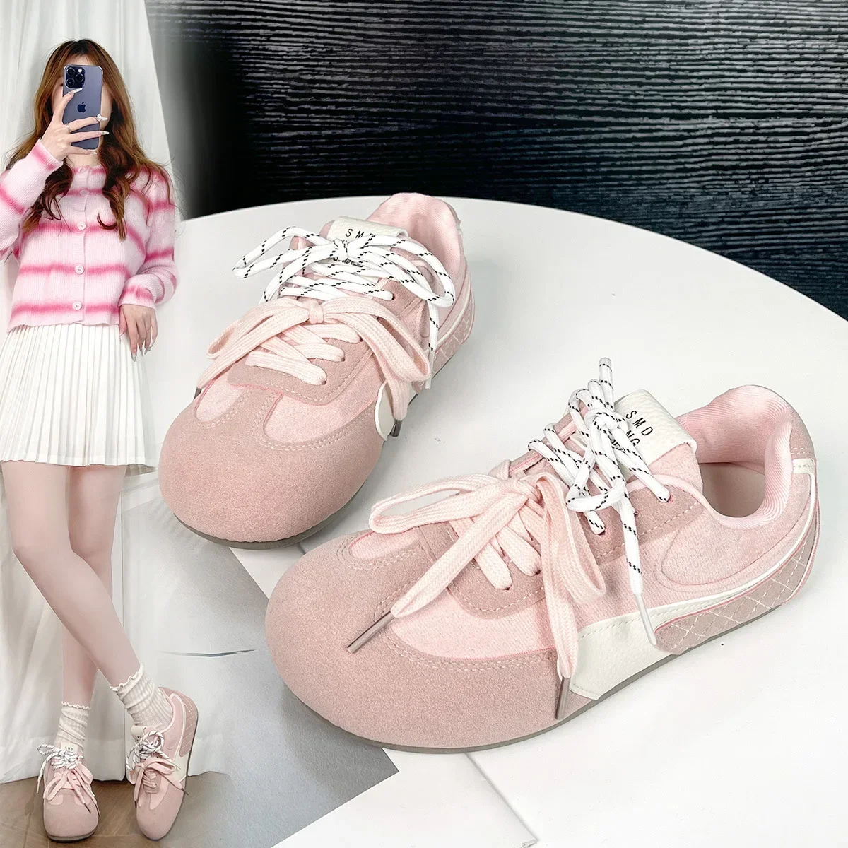 

2025 Women's Summer increase height soft soles not tired of feet students' sports leisure flat soles moral training sneakers