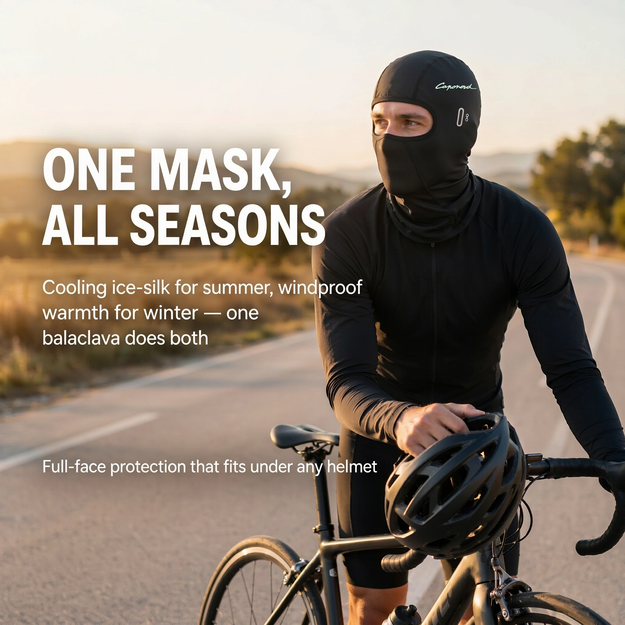Motorcycle Balaclava For Aprilia Caponord 1000/1200/Rally/ABS Ice Cool Summer Warm Winter Full Face Cycling Helmet Liner Riding
