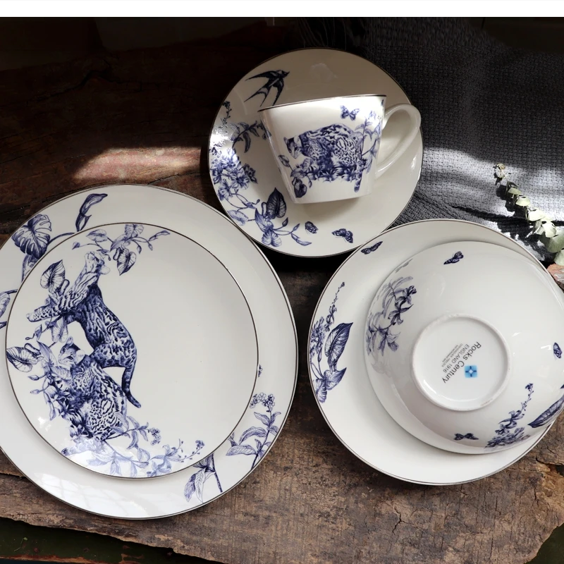 

ceramic tableware Household 10-inch dish Afternoon tea pot dessert