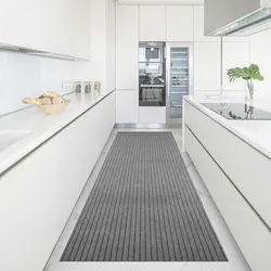 Non-slip door mat striped carpet, indoor and outdoor entrance mat stair mat with non-slip rubber backing to protect the floor