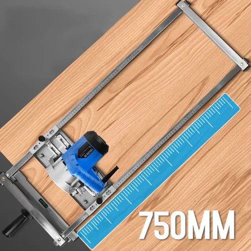 Imagen 2 del producto Para sierra Circular eléctrica de 4/5/7 pulgadas, guía de borde, soporte de tabla de cortar de posicionamiento, para herramienta de ranura circular de fresado enrutador
