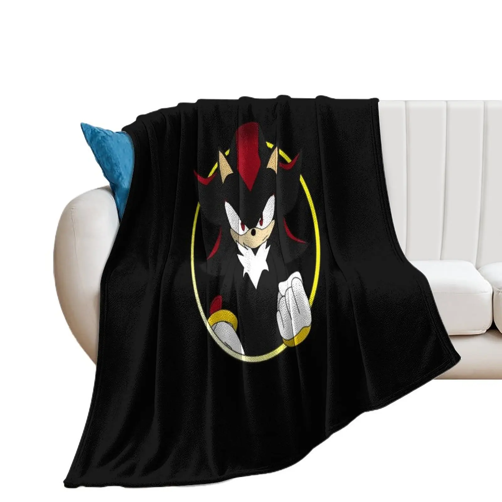 

Shadow the Hedgehog Throw Blanket valentine gift ideas Plaid on the sofa Shaggy decorative Blankets