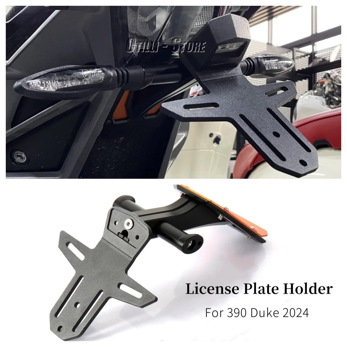 

Motorcycle Accessories License Plate Holder Number Plate Holder Bracket For KTM Duke 390 390Duke 390 DUEK 2024
