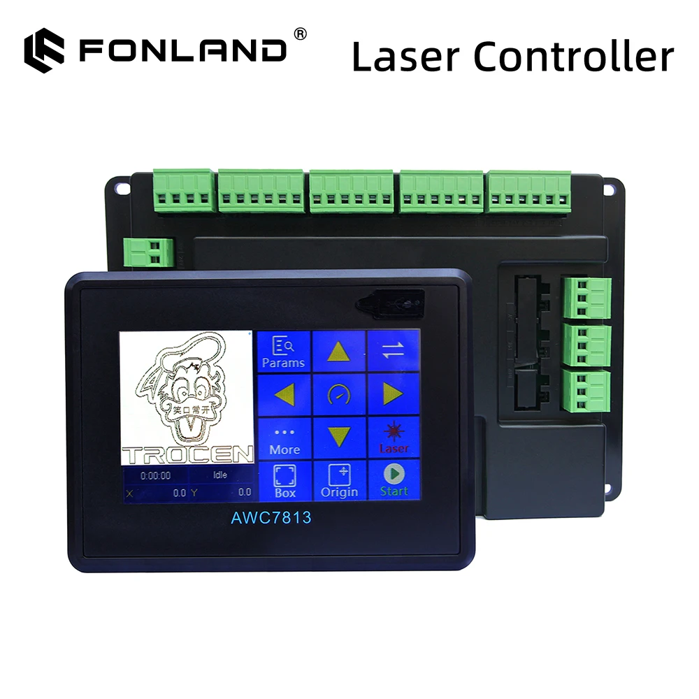 FONLAND Trocen AWC7813 Touch Screen Controller System for CO2 Laser Engraving and Cutting Machine AWC7813 Controller Board