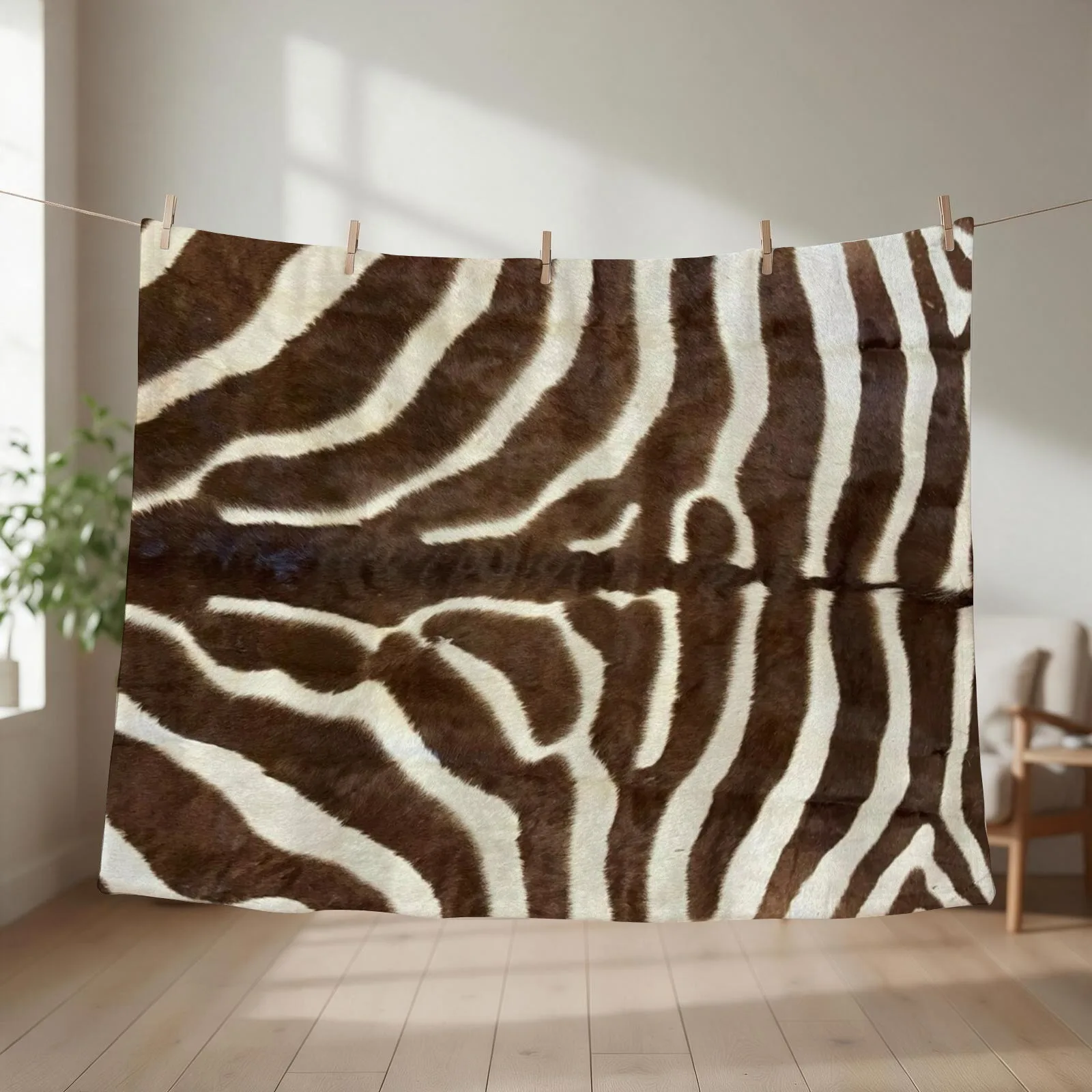 Furry Zebra Butt Photo Throw Blanket Polar Furry christmas decoration cosplay anime Blankets