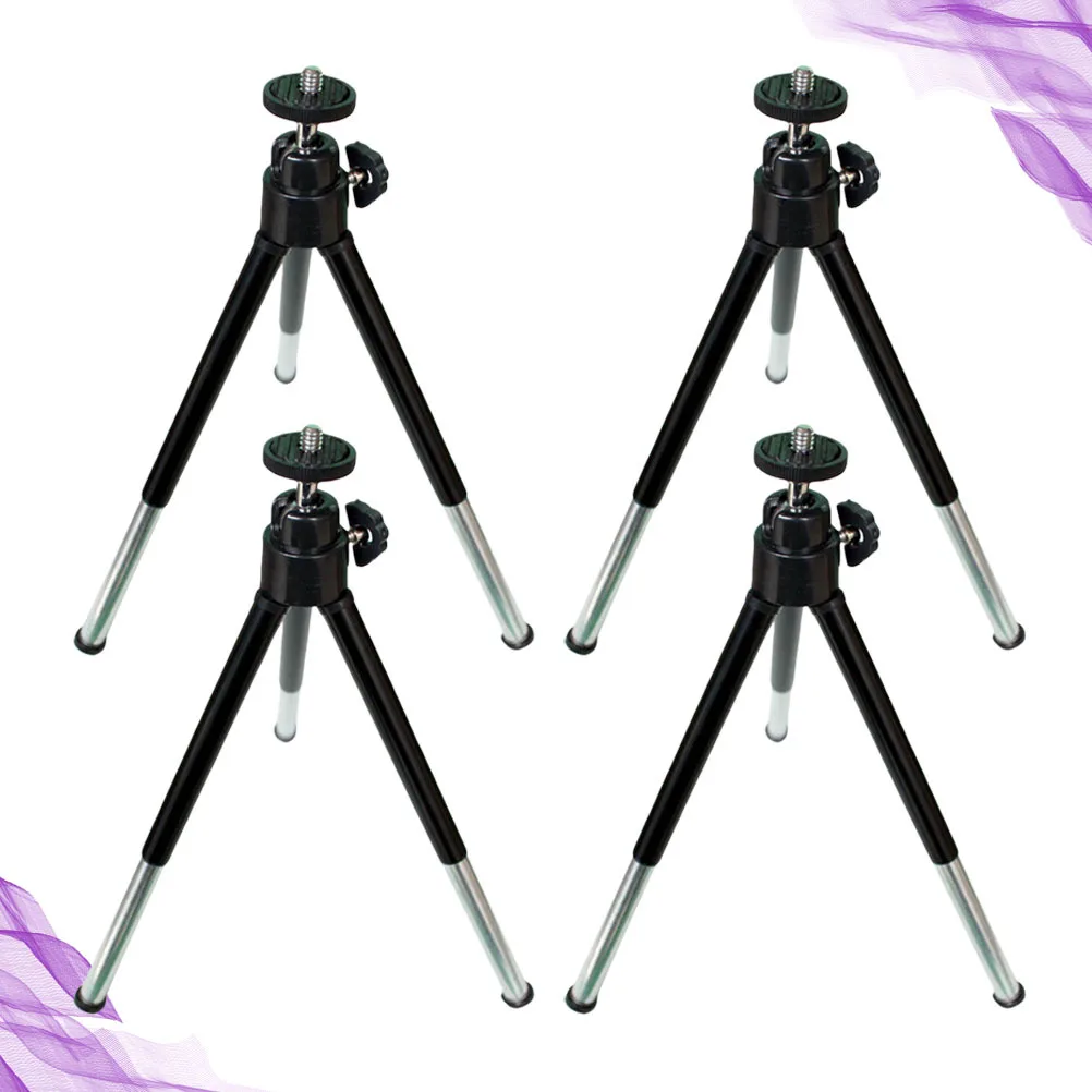 

4Pcs Mobile Phone Tripod Sturdy Adjustable Broadcast Stand for Professional Personal Streaming Wide Compatible Desktop Phone