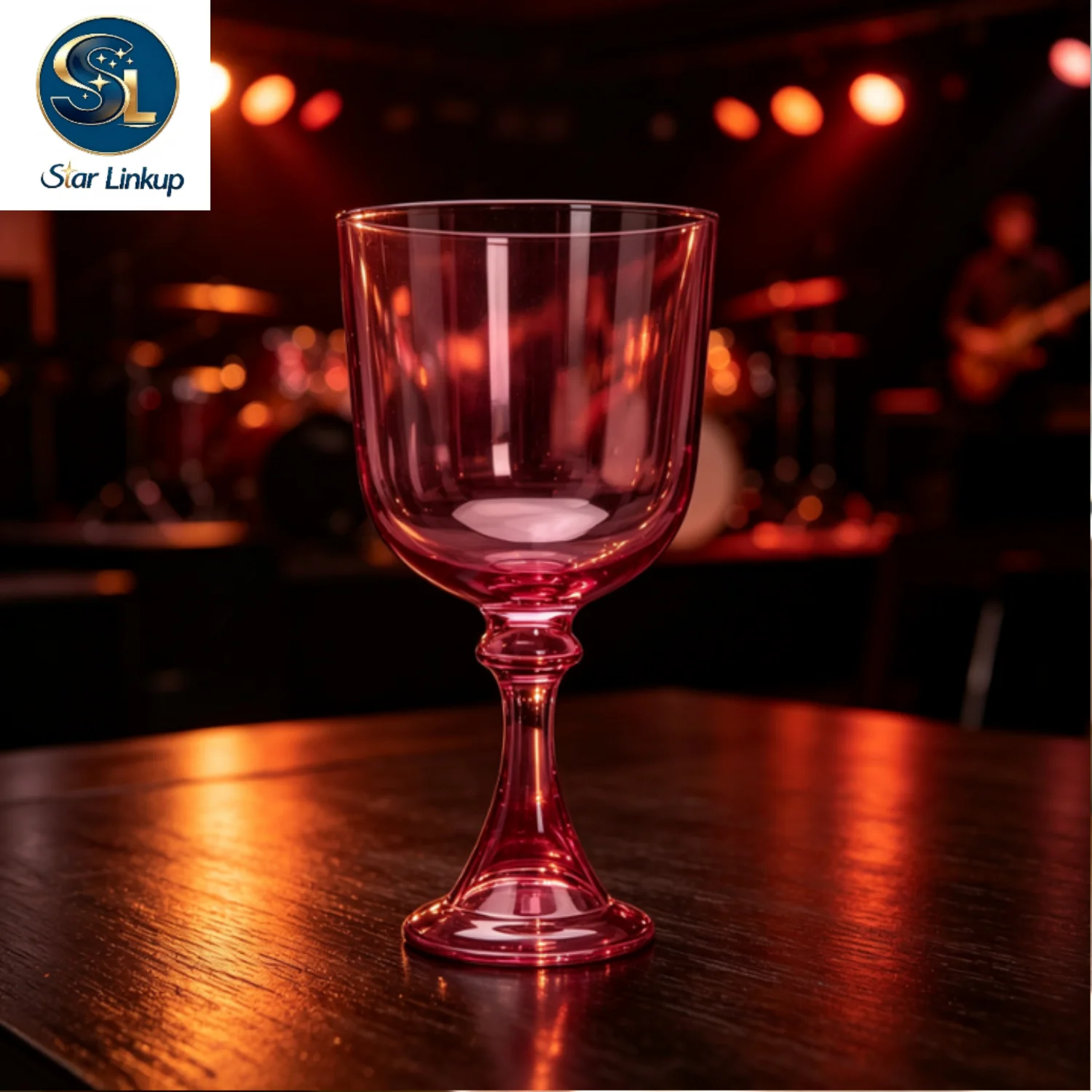 STAR LINKUP 5‑6.5 Inch Transparent Red Quartz Crystal Chalice Singing Bowl 432Hz/440Hz Note Sound Healing Chakra Balancing Yoga Meditation Sound Bath Percussion Instrument With Mallet