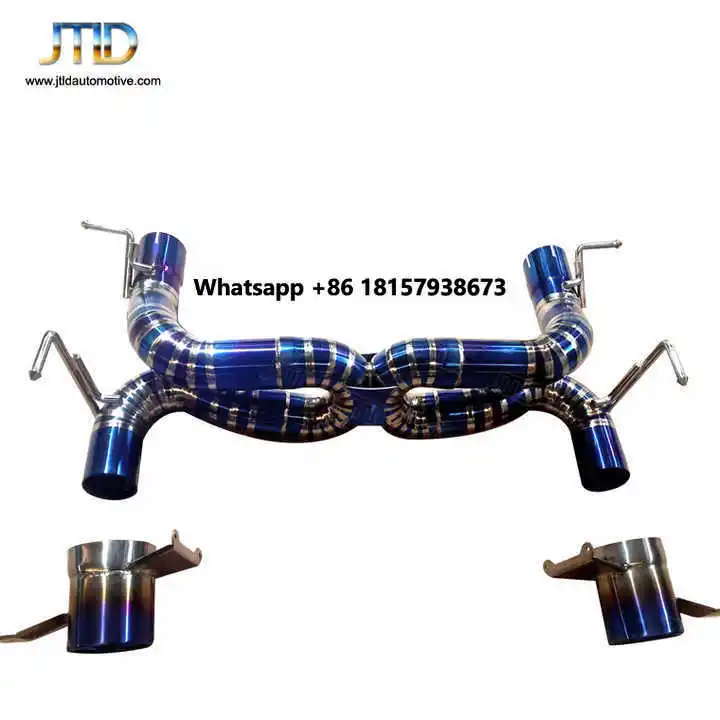 

JTLD High Quality Auto Exterior Accessories Titanium Exhaust Catback for Ferrari 488 Without Valve