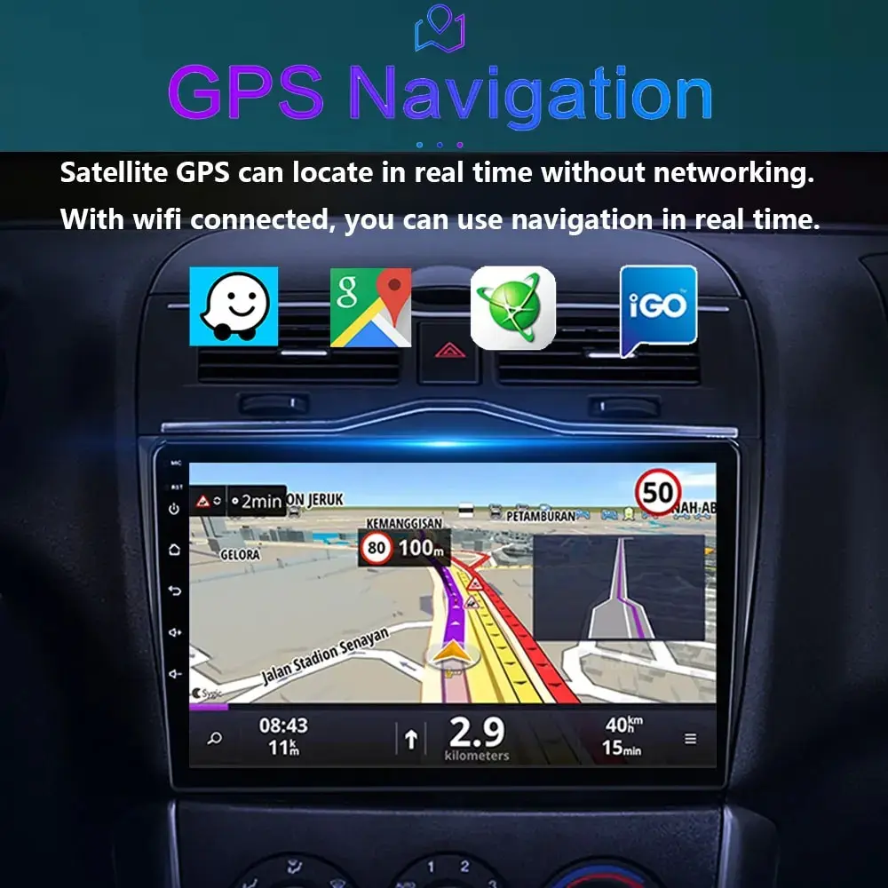 Carplay radio mobil Android nirkabel 4G, radio Multimedia RDS GPS WIFI untuk Toyota Auris 2013 2014 2015 2016