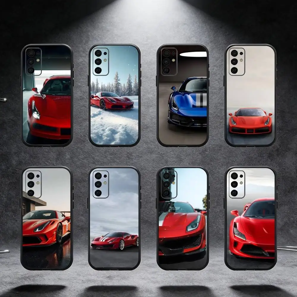 

COOL-Cars Fa 488 Phone Case For Samsung S25,S24,S21,S22,S23,S30,Ultra,S20,Plus,Fe,Note,5G Black Cover