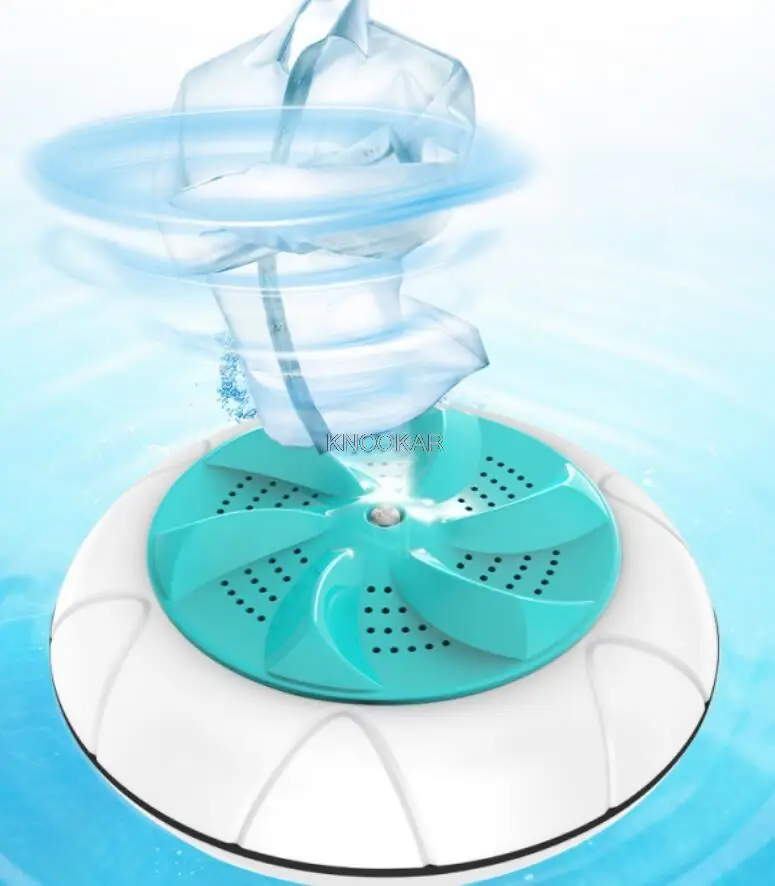 غسالة صغيرة بالموجات فوق الصوتية غسالة أوتوماتيكية تمنع لف عجلة الموجة آلة الغسيل المحمولة عنبر المنزلية