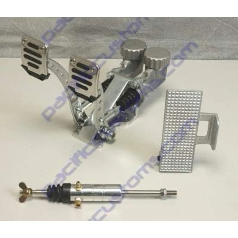 

Pedal Assembly With Throttle Pedal Round Reservoirs 3/4 Brake 5/8 Clutch And Slave Dune Bug Buggy Sandrail Atv Baja Bug Trike