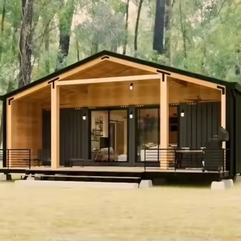 Luxury Modern Steel Structure Frame Mobile Portable 40ft 3 Bedrooms Expandable Container Houses Folding Container Tiny Home