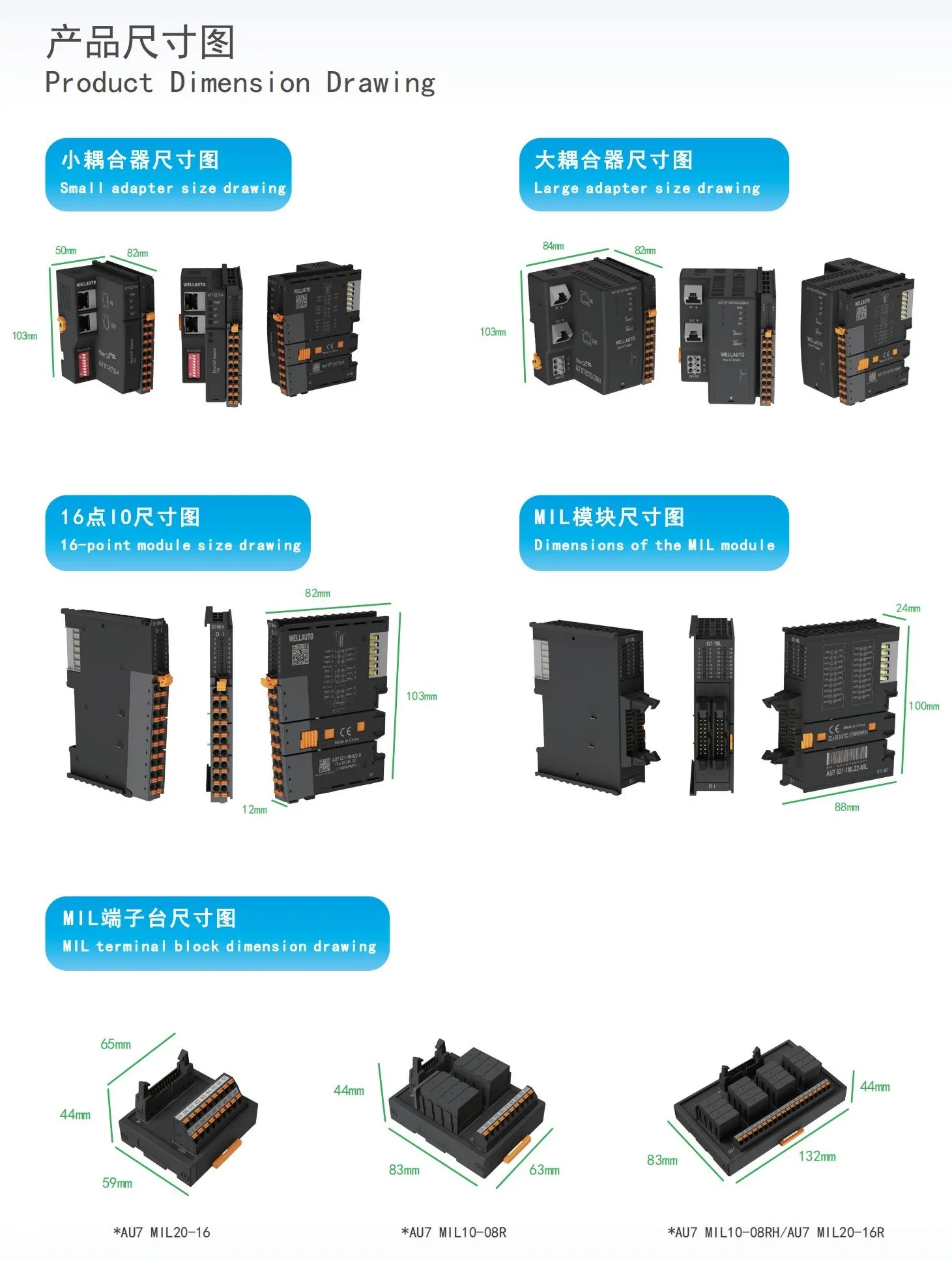 Industrial Digital Input/Output Pulse Module Profinet EtherCAT I/O Modbus Ethernet Converter for Analog Input Profibus DP