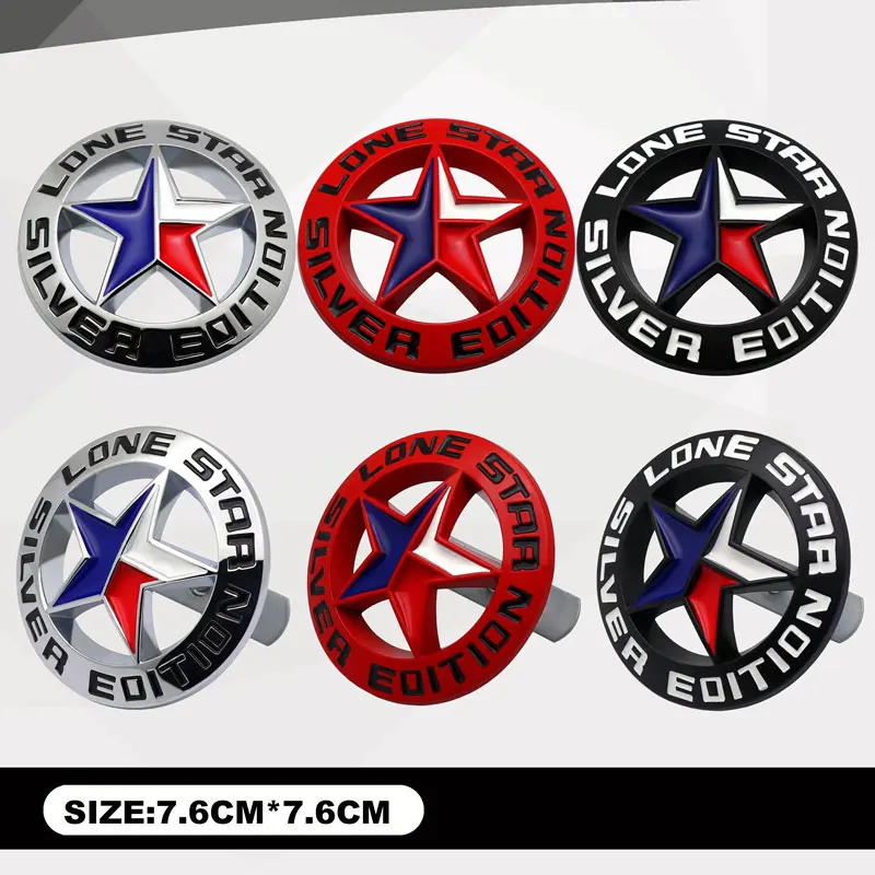 

Металлическая 3d-эмблема «одинокая звезда» для Jeep Wrangler Compass Commander Dodge Ram 1500 2500