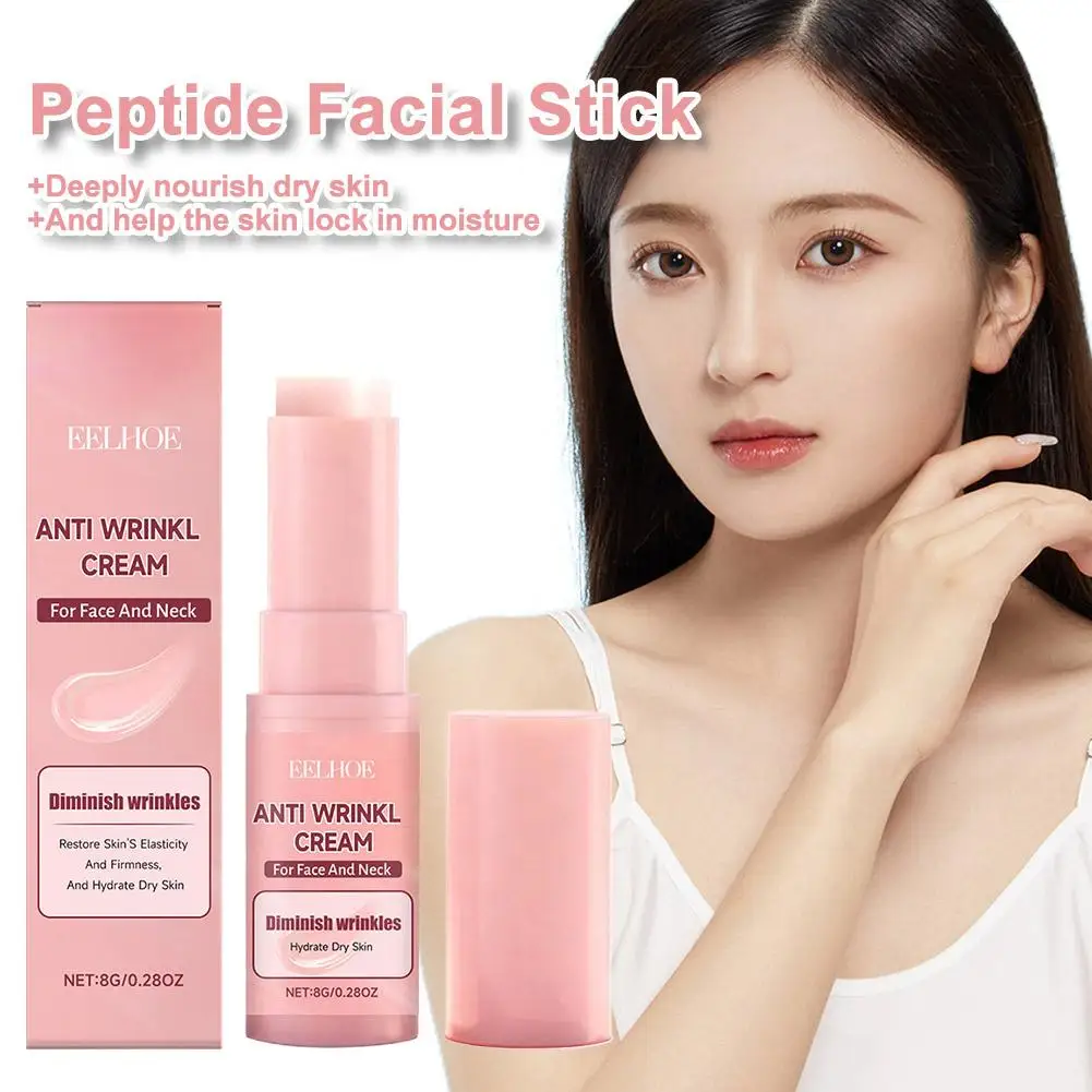 Collagen Wrinkle Removal Balm Stick Multi Bounce Instant Anti-Aging Firming Lift Brighten Facial Dull Skin Moisturizer