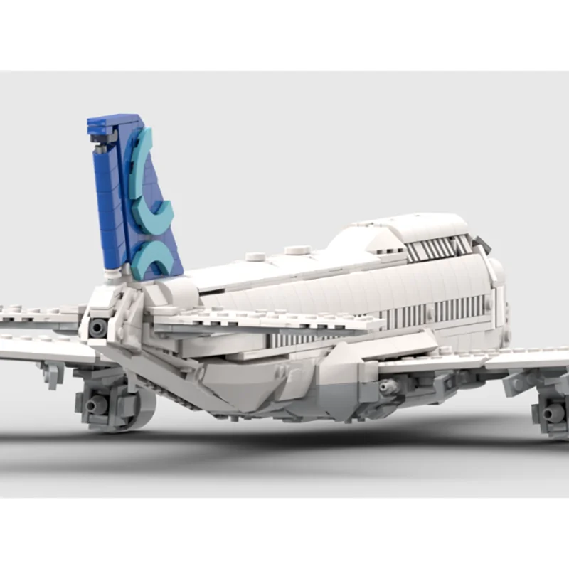 Urban Aircraft Series Moc Building Blocks Boeing 747 Airplane Model Technology Bricks Assembly Holiday Construstion Gifts Toy