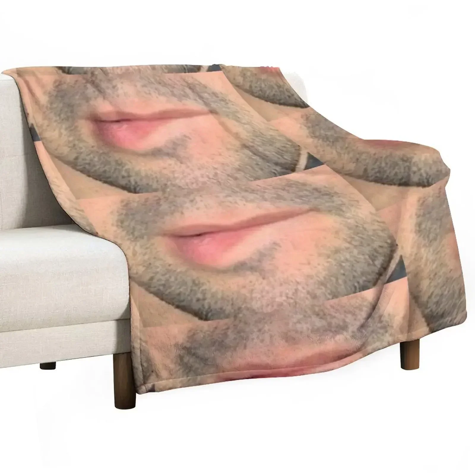 Lin manuel miranda lip bite Throw Blanket Furry Softest for sofa Plush Heavy Beautifuls Blankets