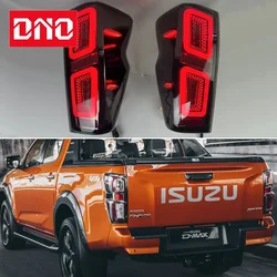 Car LED Taillight For Isuzu D-max Pickup truck 2020 - 2022 Rear Running Lamp Brake Reverse Turn Signal Waterproof Car Accessorie