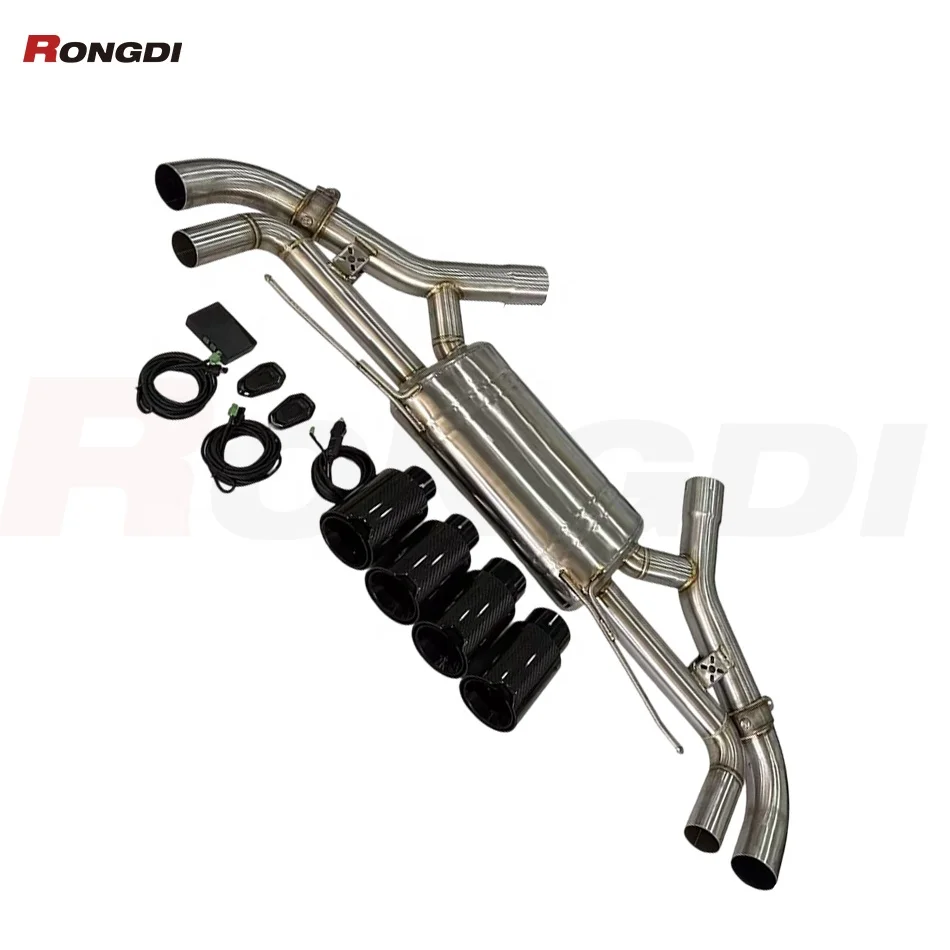 Modification High Performance 304 Stainless Steel  Valvetronic Exhaust Catback for X5M X6M F95 F96 S63 4.4 2020-2023