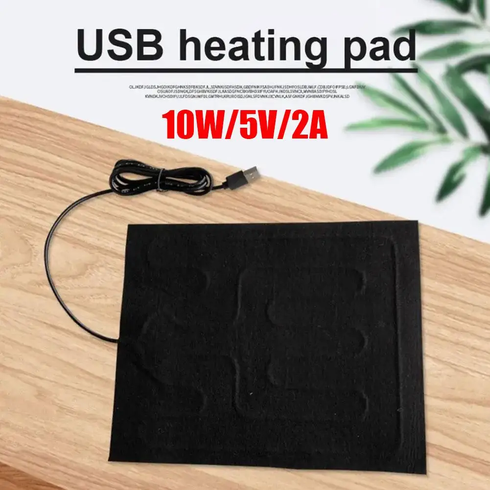1/3/5Pcs Winter Car Interior Warm USB Heated Auto Seat Mat Cushion Adjustable Temperature Keep Your Indoor Outdoor Heating Pads