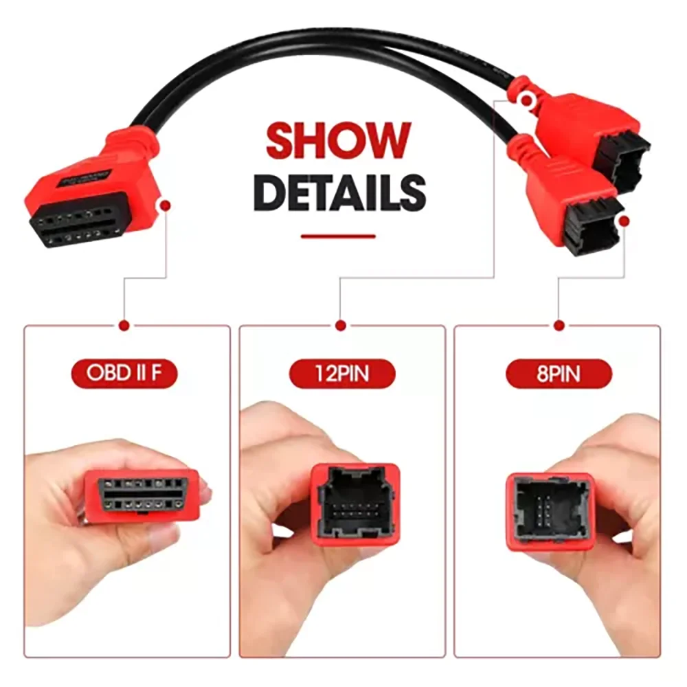 Câble adaptateur de Roi ation ALFA ROMEO OBD 12 + 8 SGW, pour fusible FCA, outils de diagnostic pour LANCEMENT X431