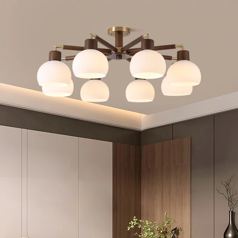 Living room main light retro new Chinese ceiling light medium antique atmosphere bedroom dining room light whole house lighting