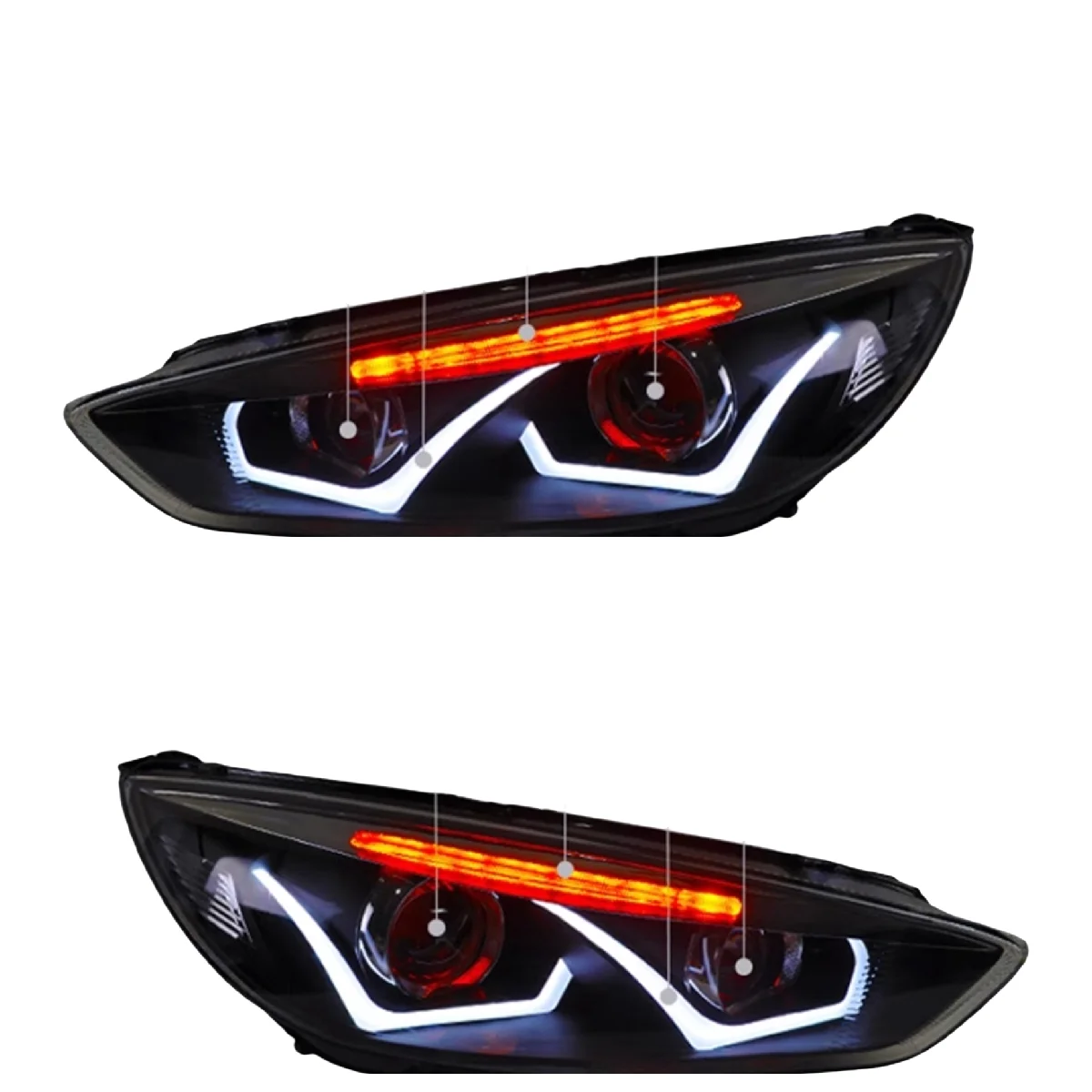 

Car Headlight headlamp for Ford Focus Daytime Running DRL Turn signal