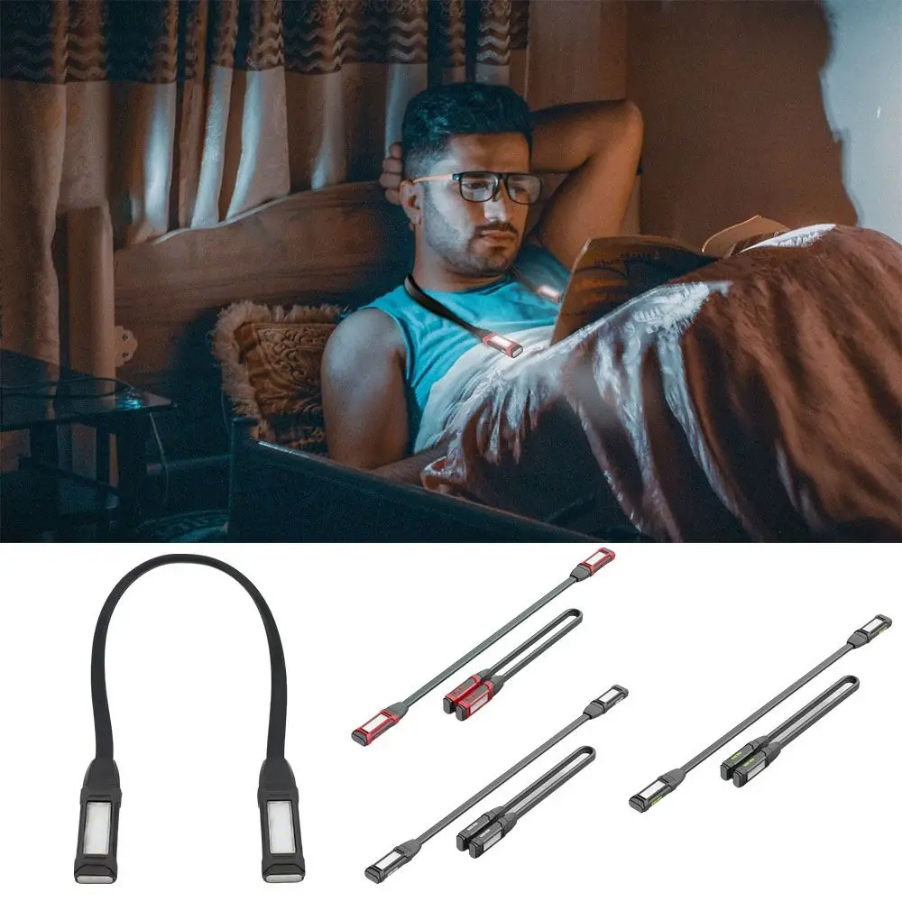 Flexible Design Neck Light LED Lighting Rechargeable Battery Crochet Light Magnet Attachment Folding Design Work Light