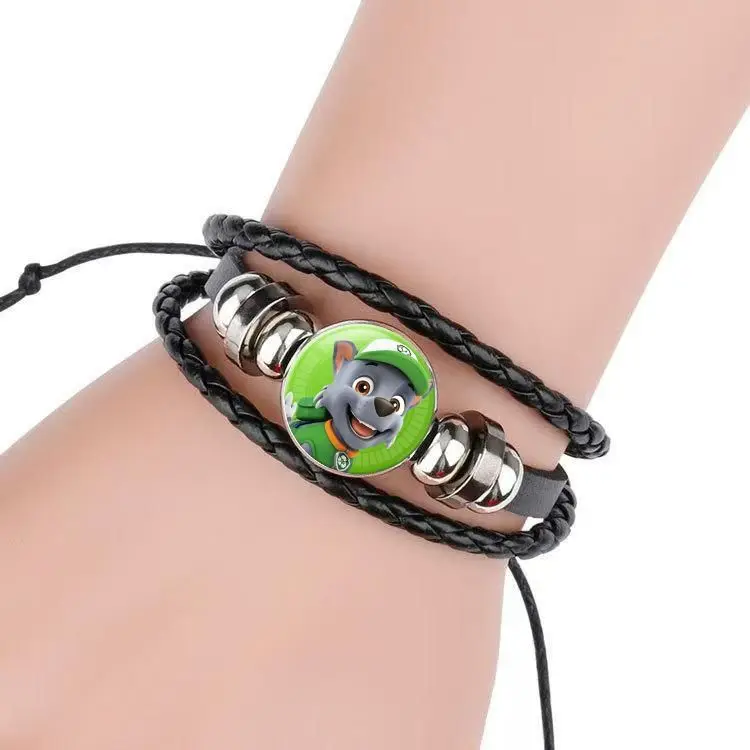 Paw Patrol Time Gem Leather Bracelet for Kids Gift Boys Girls Christmas Birthday Present Party Favor Toys for Childrens Day view 4