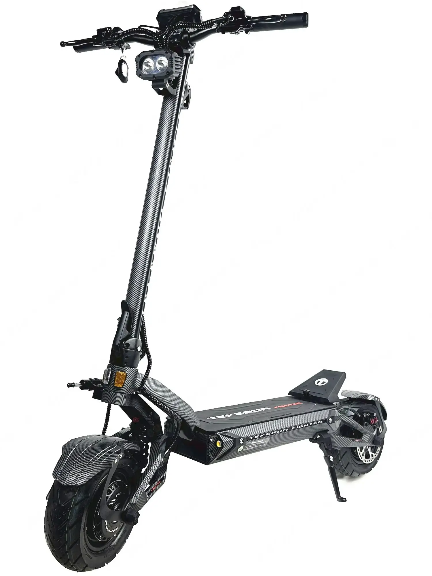Teverun Fighter 11 Elektroroller 60V 35Ah 2*1600W Motor TFT 4 Zoll mit NFC GPS Ölhydraulischen Bremsen 11 Zoll Fighter 11 EU Lagerbestand