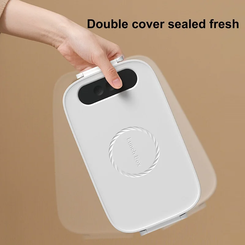 Lunch Box Portable No Water Filling Car Bento Box LCD Display Smart Temperature Control 1000ml Wireless Rechargeable Electric