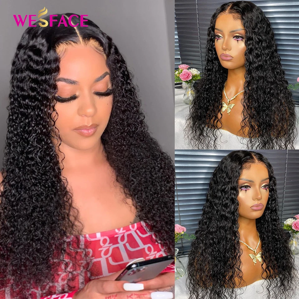 

Deep Wave Curly Wigs For Black Women Lace Front Wig Human Hair Wig PrePlucked With Baby Hair Transprent Lace Wig Remy Brazilian