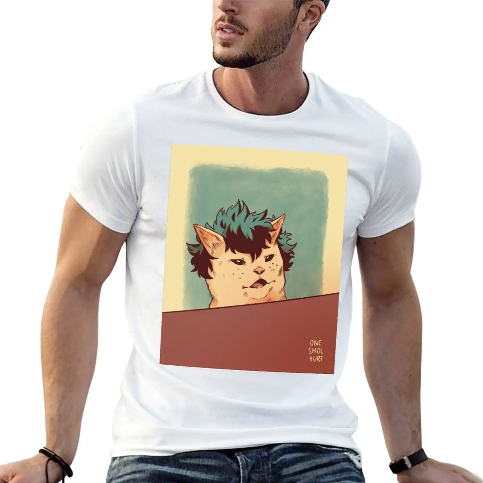 

Deku Cat T-Shirt man t shirt summer t shirt man cotton T-Shirt