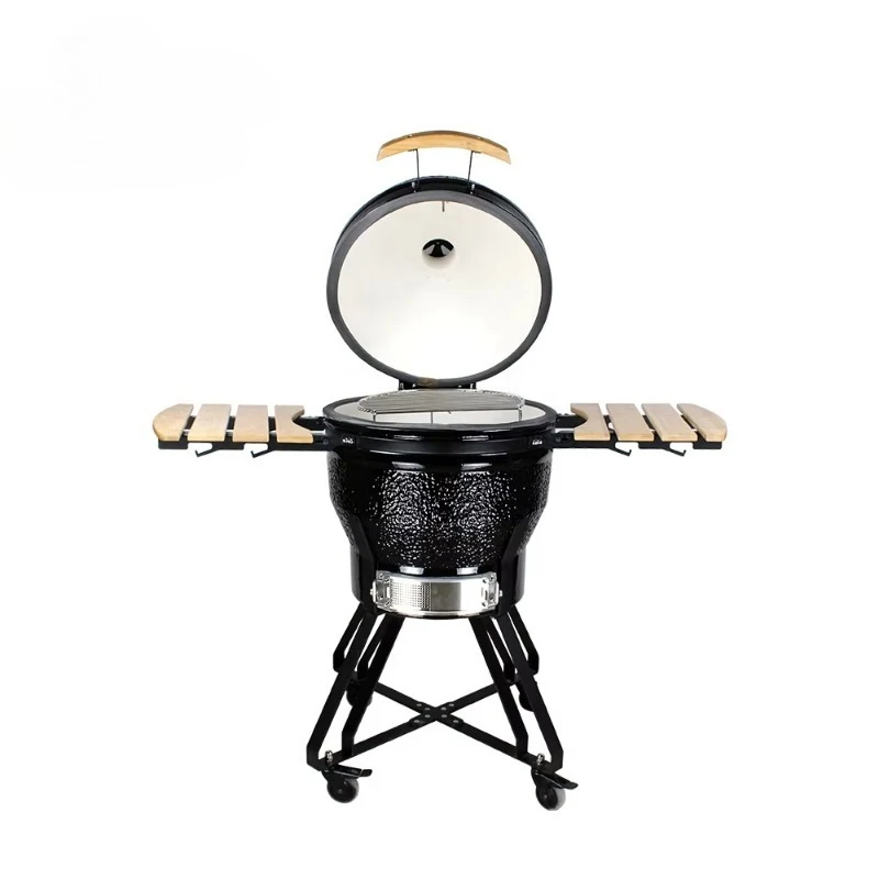 KIMSTONE   22 Inch Bbq Smoker Dome Grills for Salecera Barbecue Gas Grill Ceramic Barbecue Grill