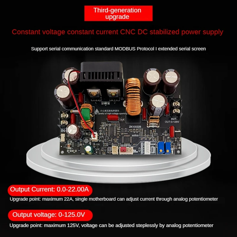 Imagem -02 - Cnc Step-down dc Power Supply Pcb Preto Tensão Ajustável e Tensão Constante Módulo de Corrente Constante Zk10022