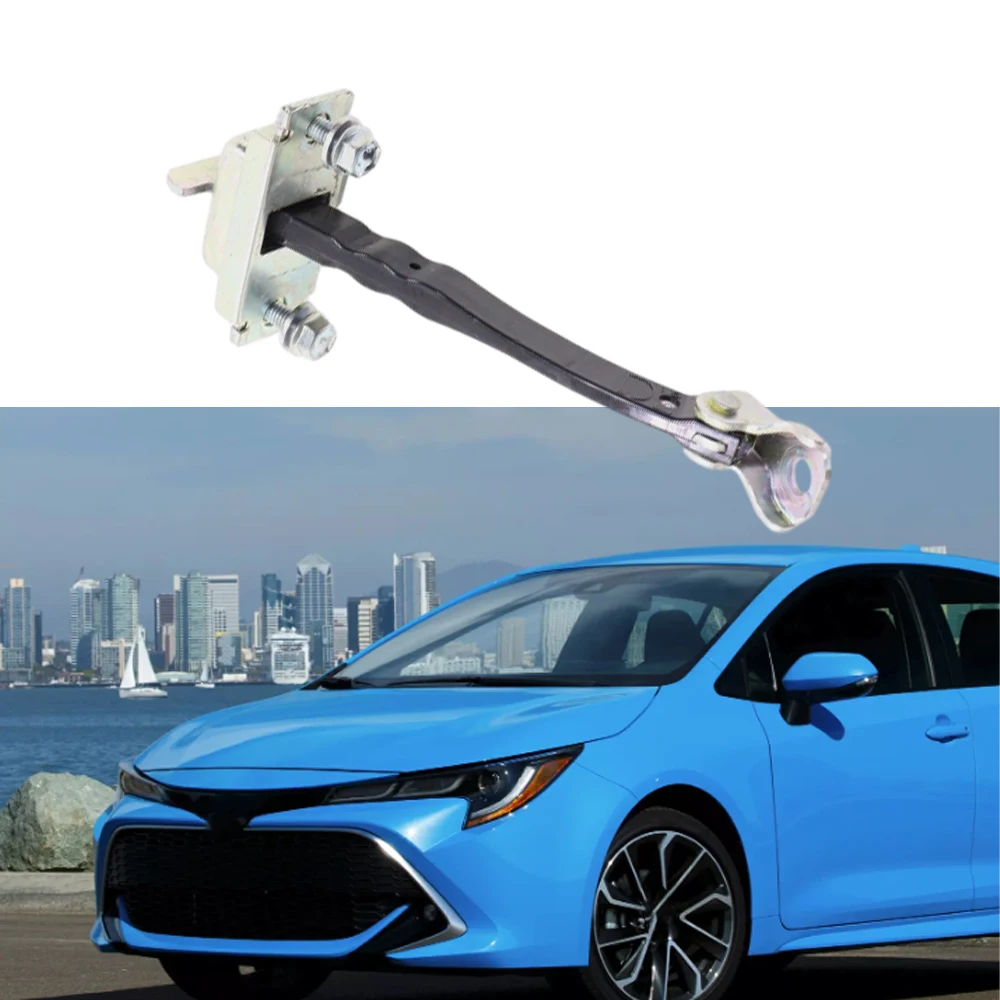 Correia de verificação da porta dianteira e traseira, rolha de dobradiça, limitador para Toyota Corolla SE Hatchback, 2019, 2020, 2021, 2022, 68630-02340, 1 peça