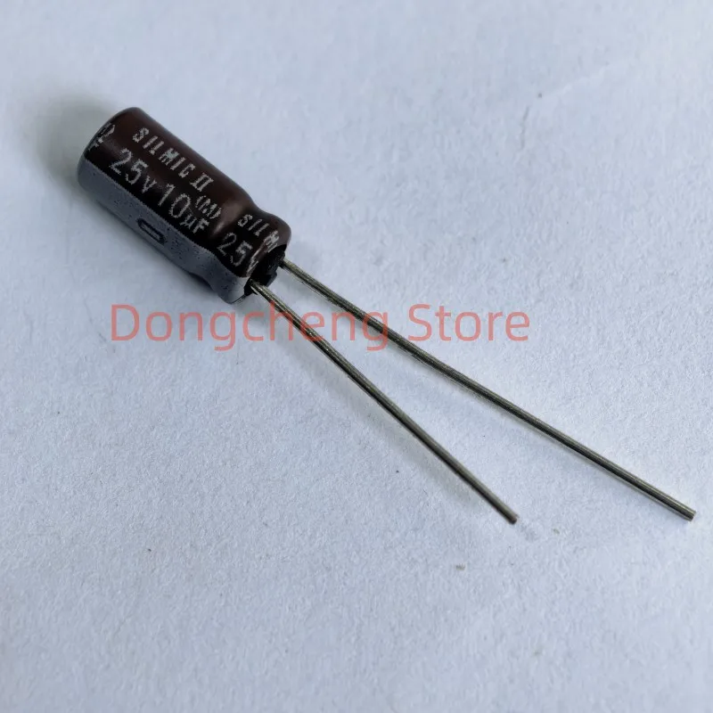 10PCS/30PCS/50PCS 100％ New Original ELNA RFS SILMIC II 25v10uF Audiophile Audio Electrolytic Capacitors 5*11mm