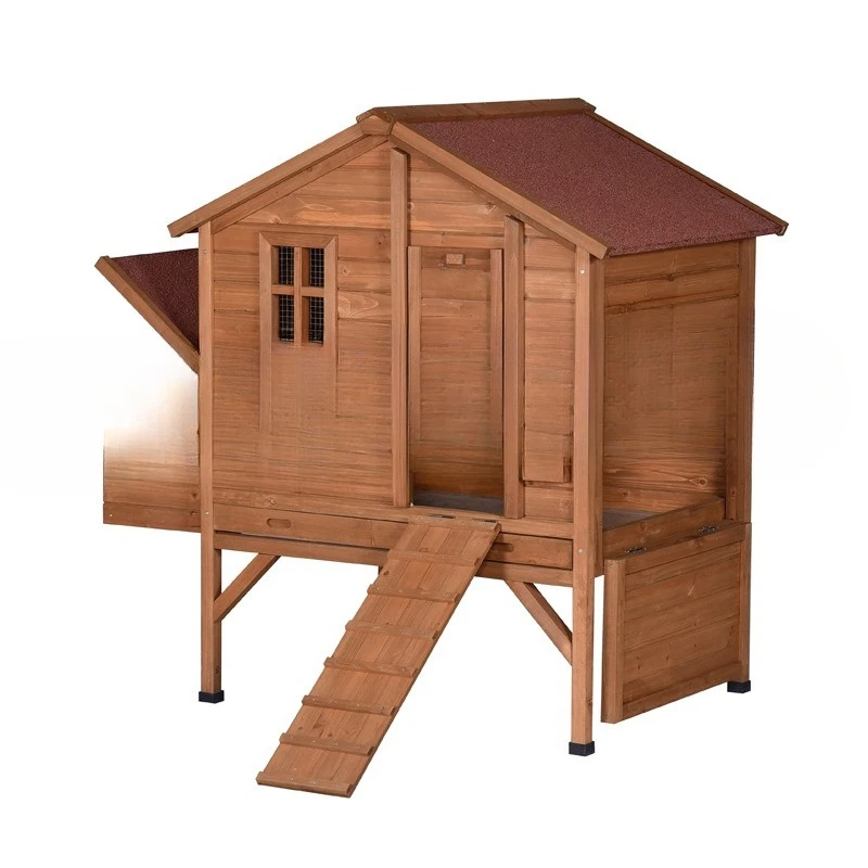 Outdoor wooden chicken coop Backyard wooden chicken coop Chicken shed