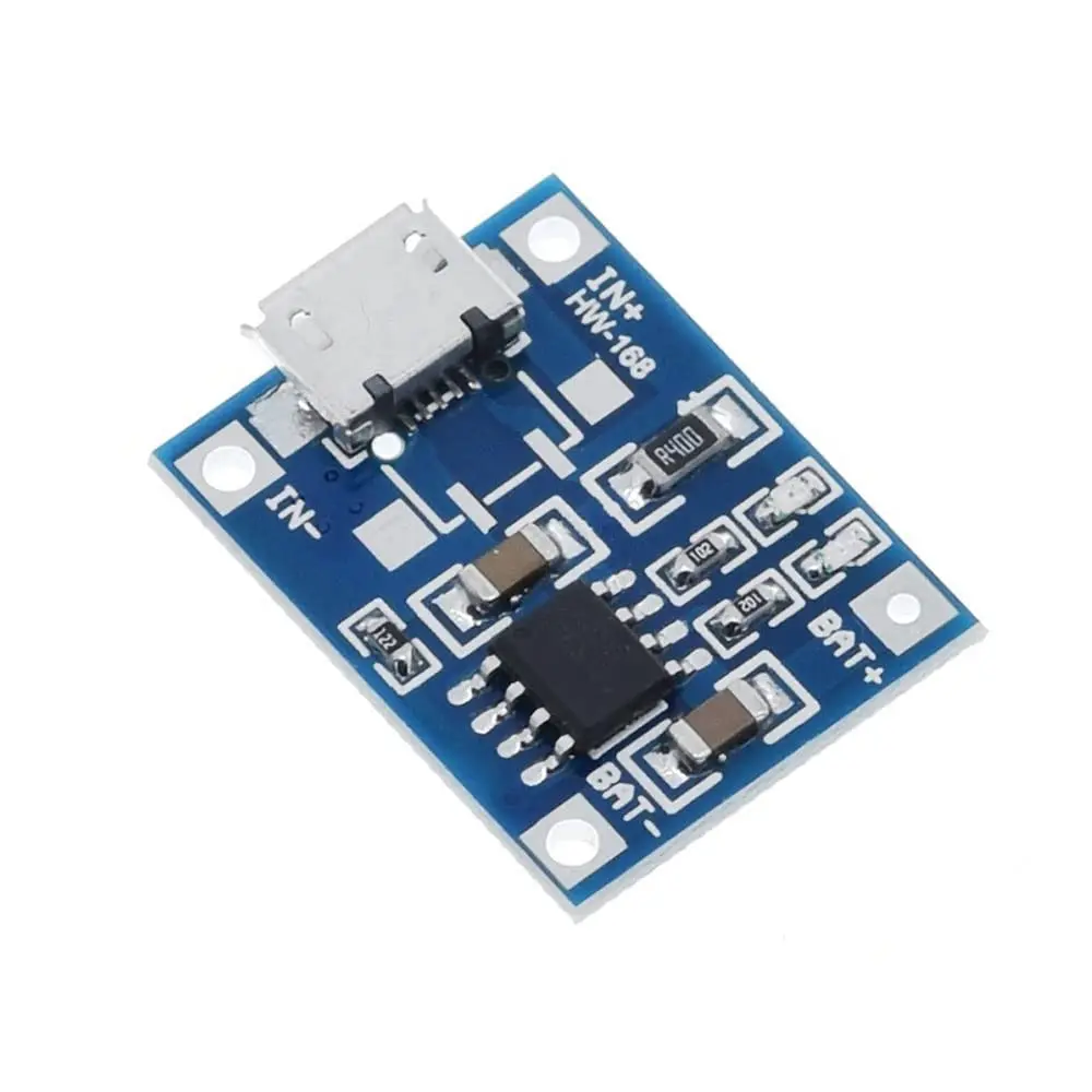 10Pcs 15Pcs 20Pcs 5V 1A TP4056 Charging Module Micro USB Lithium Battery Charger Board with Protection (Micro USB)