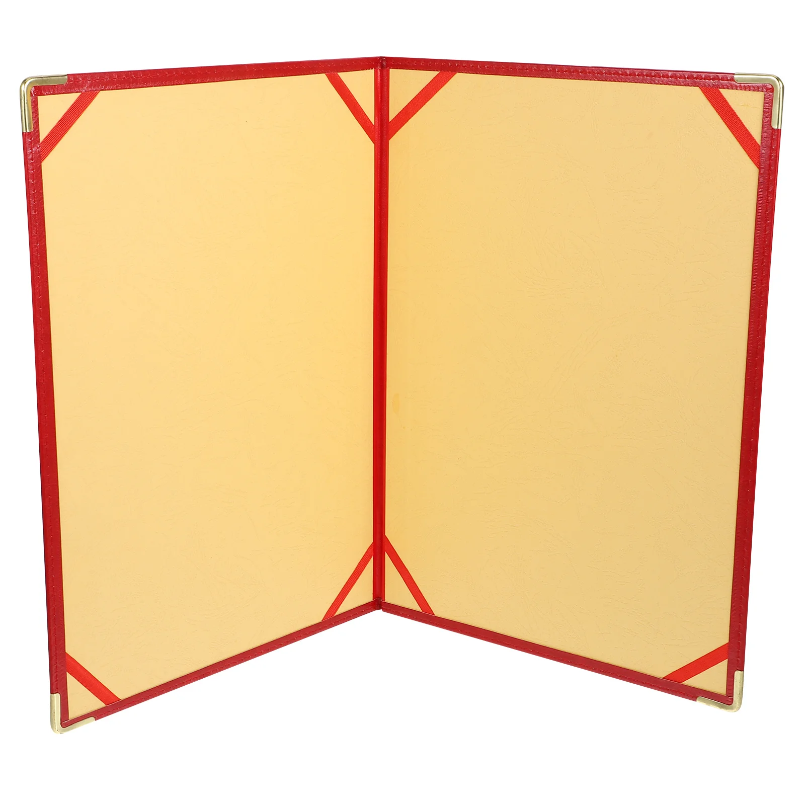 Red File Folder Wear Resistant Portfolio Organizer Office Document Holder Business Resume Folder Interview Portfolio