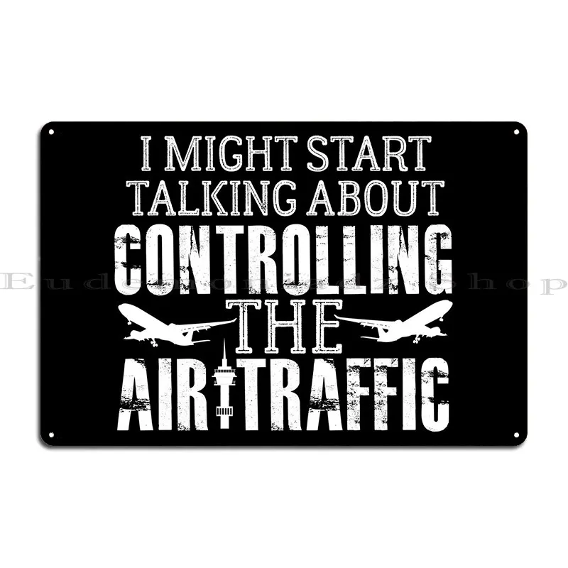 Air Traffic Controller Atc Metal Sign Funny Party Plates Living Room Design Garage Tin Sign Poster