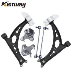 6PCS Front Lower Control Arm For Audi  A3 S3 For VW Beetle Eos Golf GTI MK5 MK6 Jetta Passat R32 Rabbit 1K0407151AC 1K0407152AC