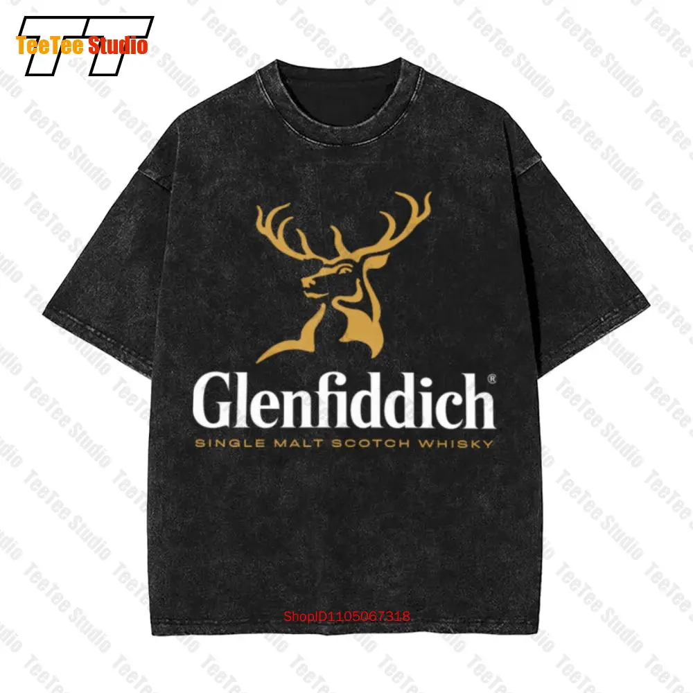 

Винтажная футболка большого размера Glenfiddich Single Malt 1887, Scotch Whisky Alcohol JJ6E